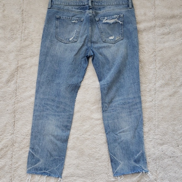 Express Girlfriend Distressed Jeans - Picture 6 of 7